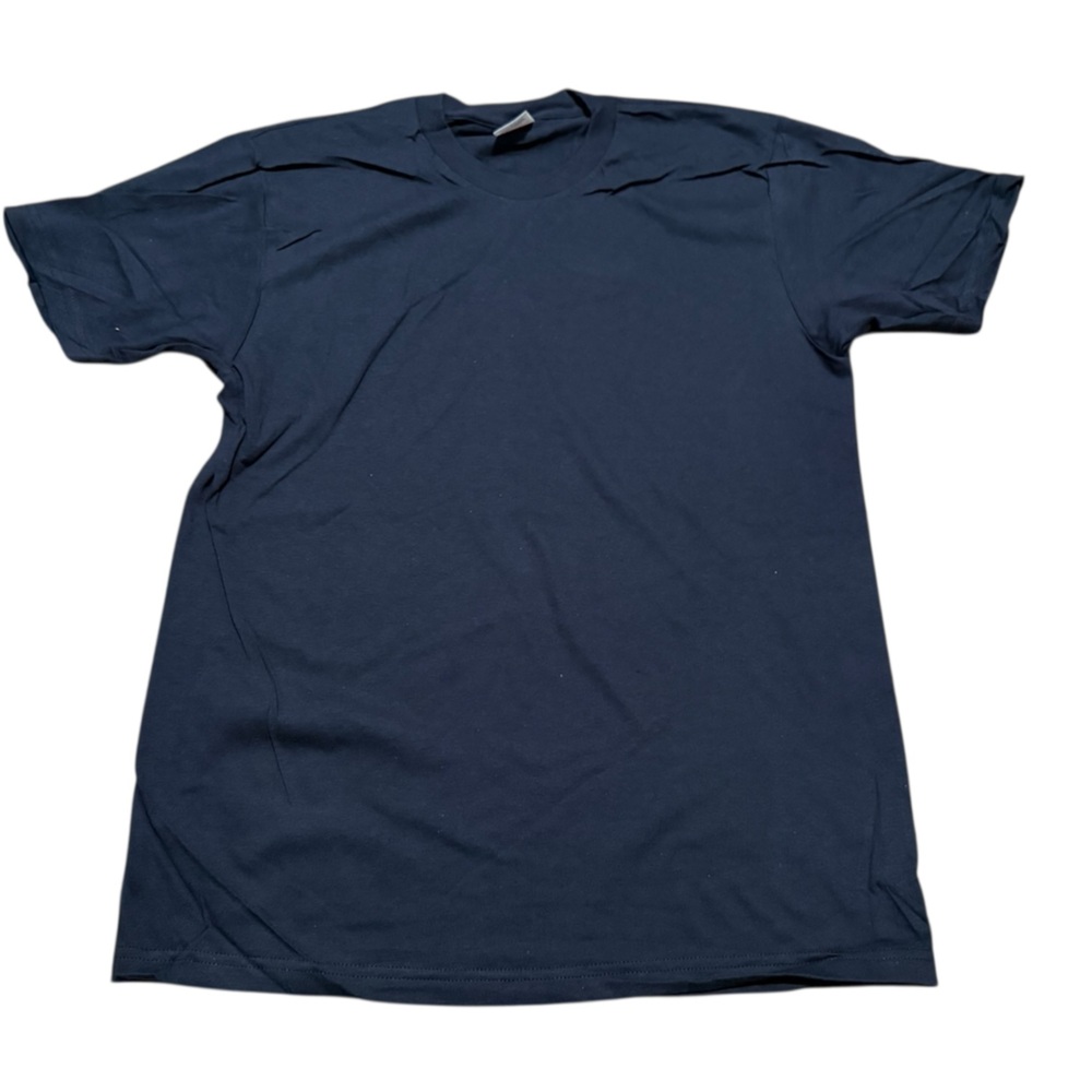 Supreme men’s basic navy short sleeve t-shirt pre shrunk cotton USA‎ size large